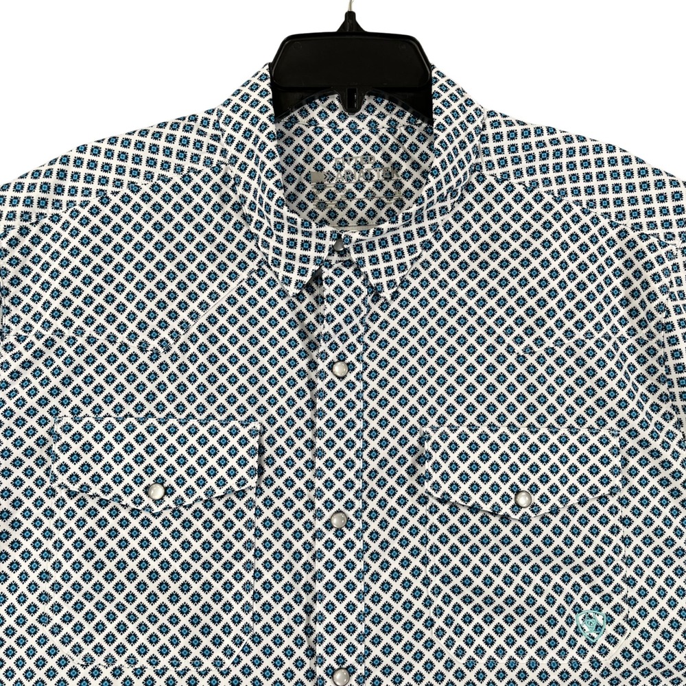 Ariat AriatTEK Performance Western Shirt Mens XL Pearl Snap Wicking Quick Dry